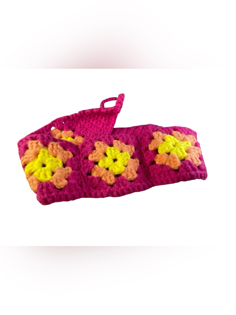 Crocheted Granny Square Headband